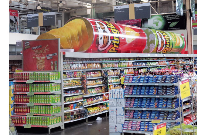 Large Pringles Can Displays