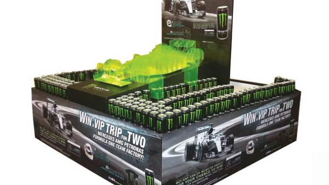 Monster Energy Race Car Stacker Display