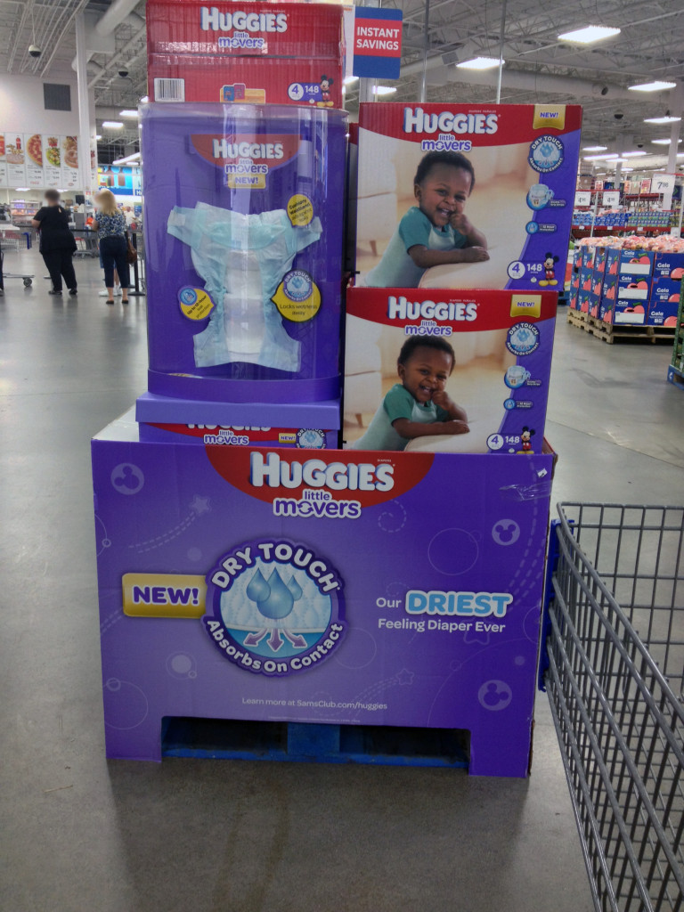 Huggies Little Movers Pallet Display