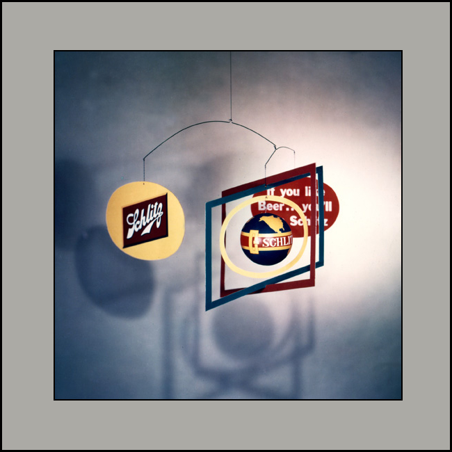 Schlitz Beer Ceiling Mobile