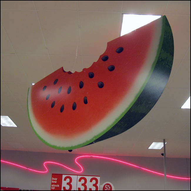 Watermelon Ceiling Sign