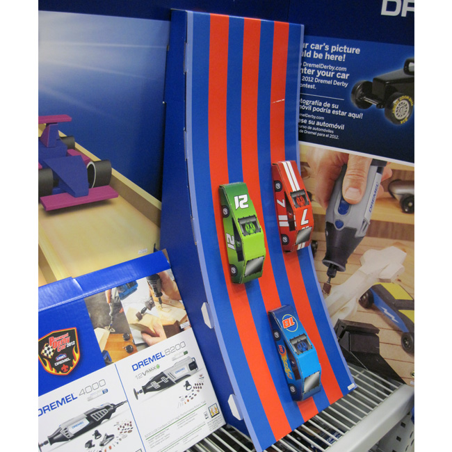 Dremel Pinewood Derby Days End Cap - Point of Purchase International Network