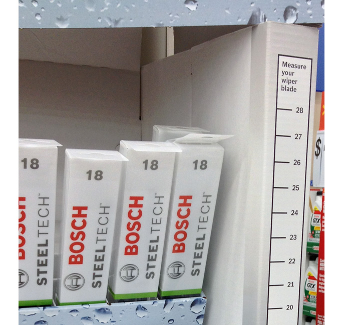 Bosch Wipers End Cap Display