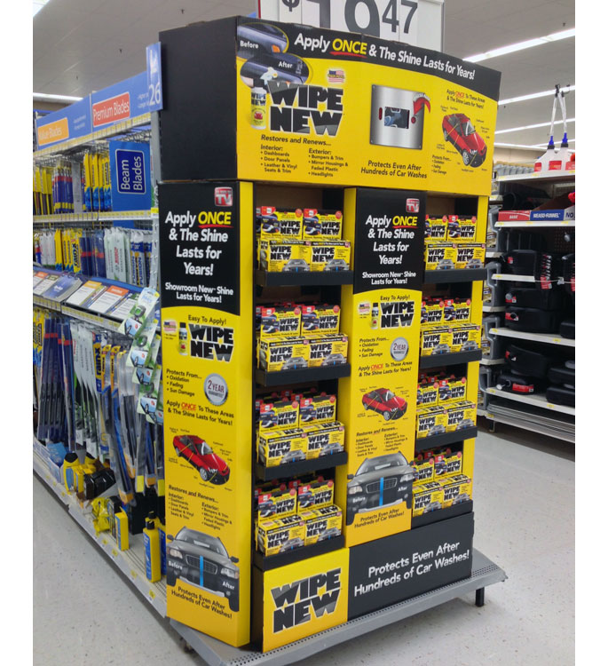 Wipe New End Cap Display Shines In-Store - Point of Purchase International  Network