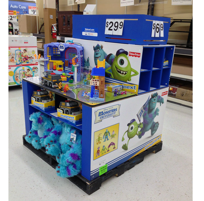 Fisher-Price Monsters Pallet Display