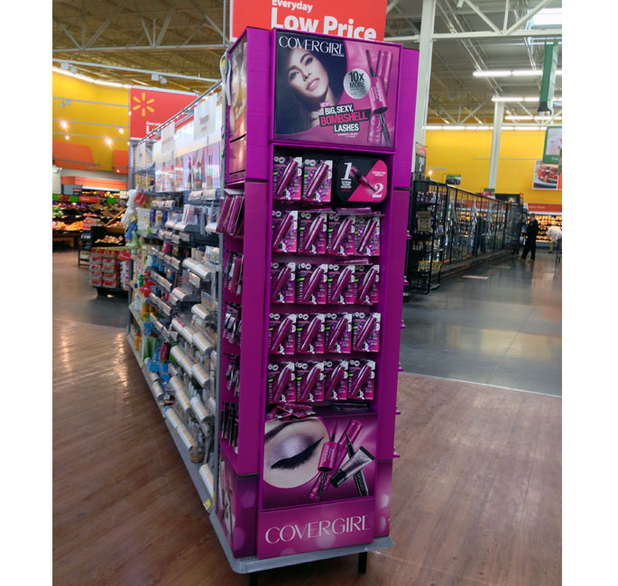 Covergirl Bombshell End Cap Display