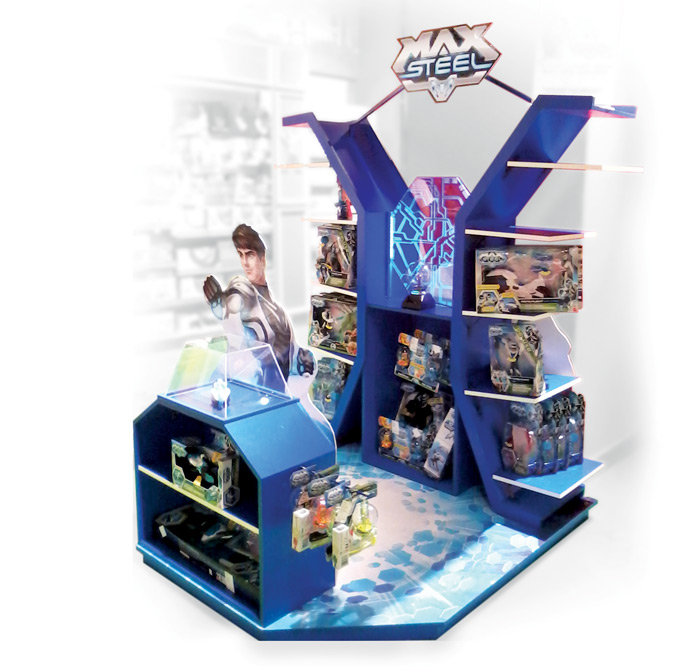 Max Steel Floor Display