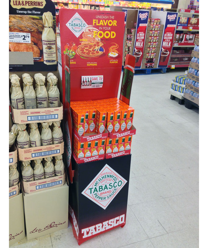 Tabasco Floor Display