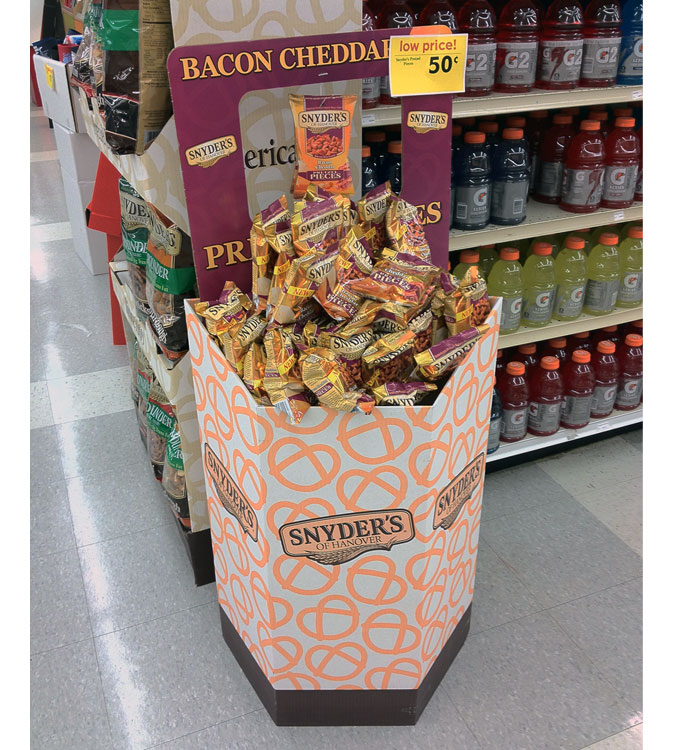 Snyder's Bacon Cheddar Floor Display