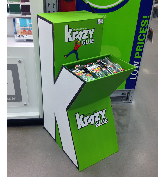 Krazy Glue Floor Display