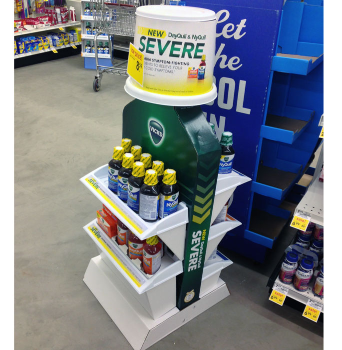 Vicks Product Replica Floor Display