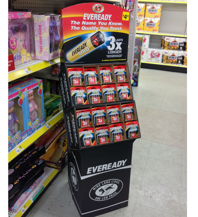 Eveready Floor Display