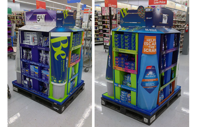 Gillette Pallet Displays