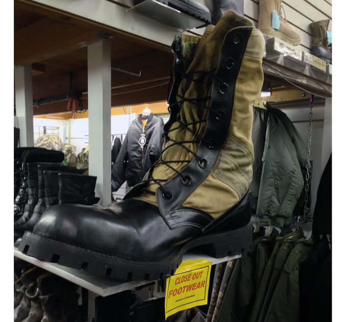 Giant Army Boot