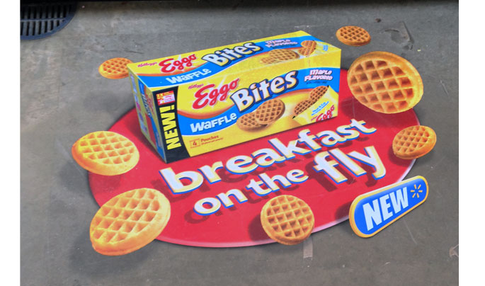 Eggo Bites Floor Graphics.