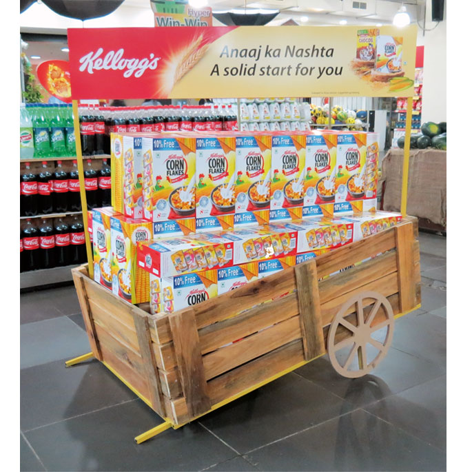 Kellogg's Cereal Cart Display