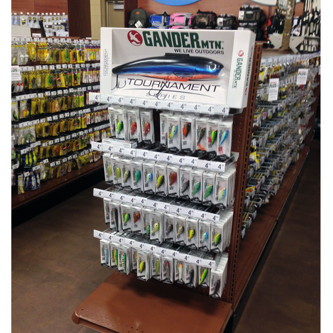 Gander Mountain Fishing Lures End Cap Display