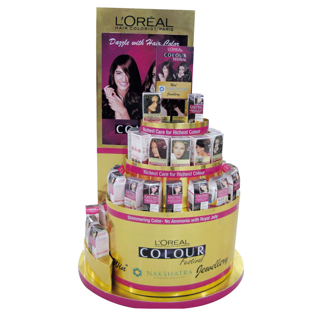 L'Oreal Colour Round Floor Display