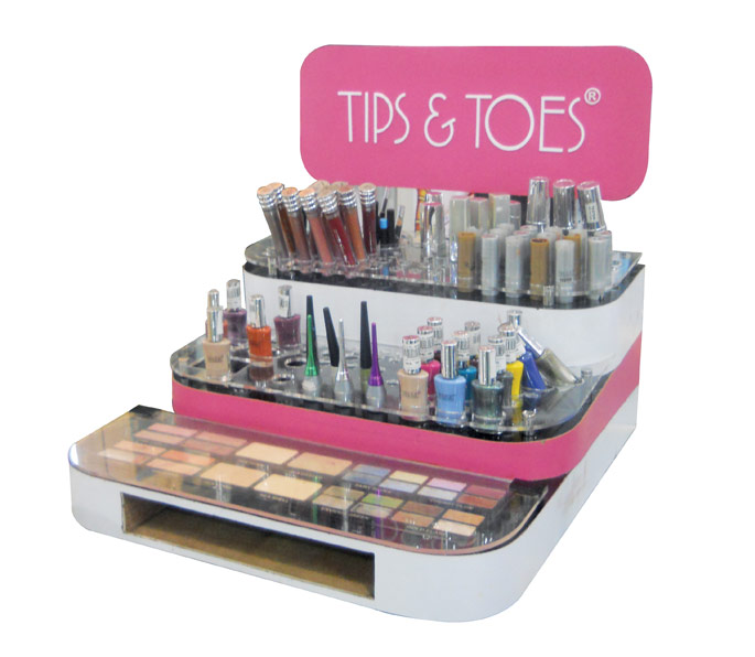 Tip And Toes Counter Display