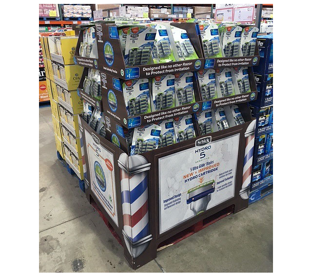 Schick Barber Shop Costco Pallet Display