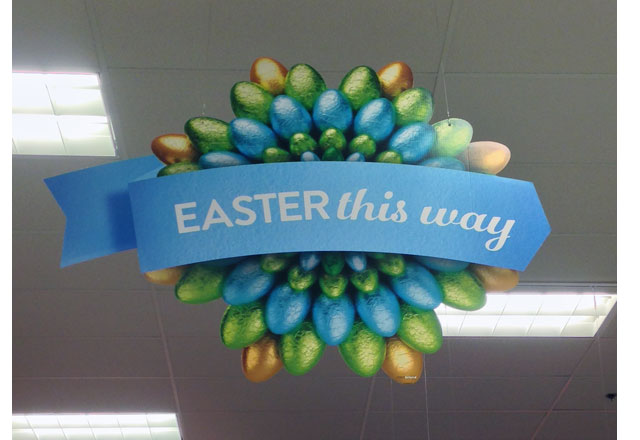 Easter Ceiling Sign