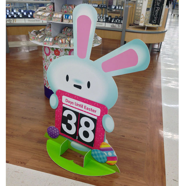 Days Until Easter Standee