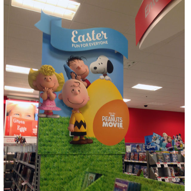 Peanuts Easter Movie End Cap