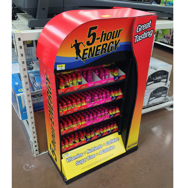 5-Hour Energy Curved Floor Display