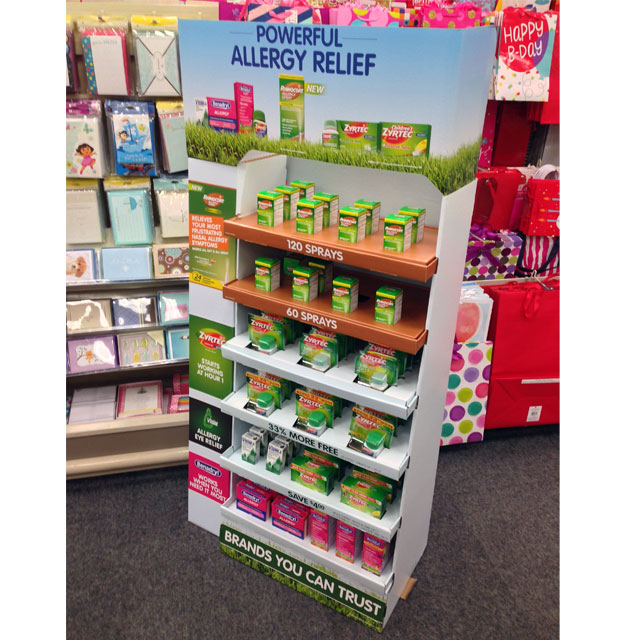 Powerful Allergy Relief Floor Display