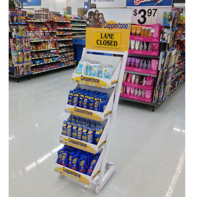 Coppertone Lane Closed Floor Display