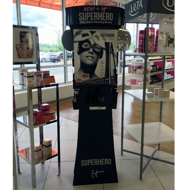 it Cosmetics Superhero Floor Display