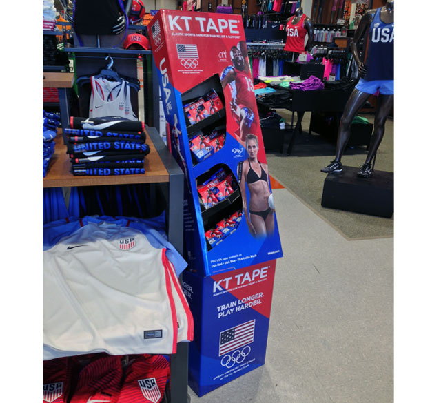 KT Tape Olympic Floor Display