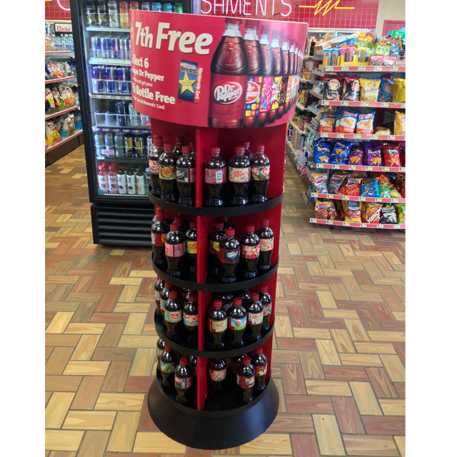 Dr. Pepper Floor Display