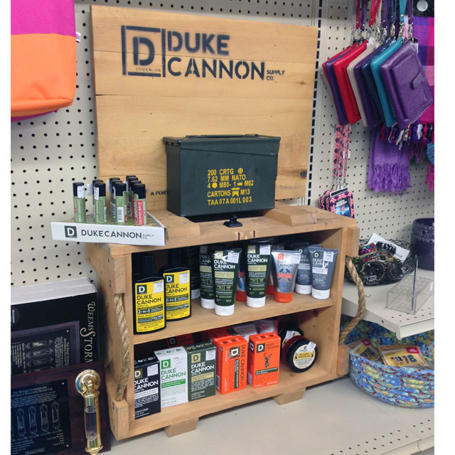 Duke Cannon Surplus Display