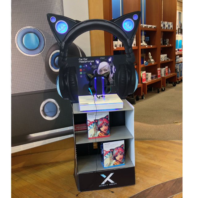 Cat Ear Headphone Floor Display