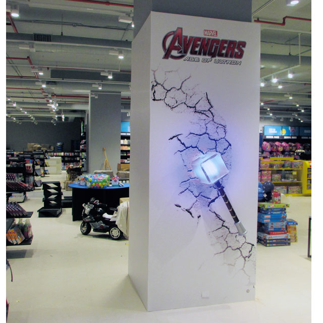 Avengers Pillar Display