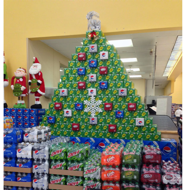 Clever Holiday Beverage Stackers Point Of Purchase International Network