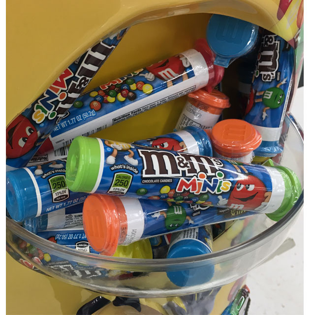 M&M MINIS MILK CHOCOLATE GRAVITY FEED TUBES