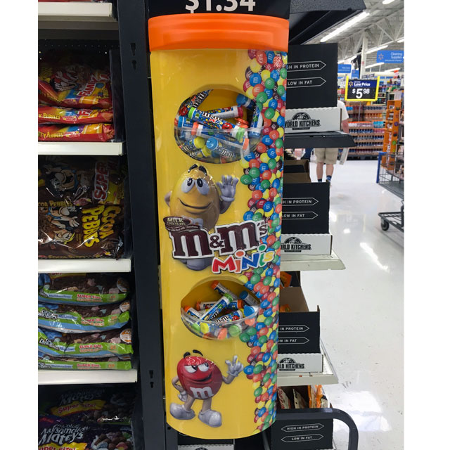 M&M MINIS MILK CHOCOLATE GRAVITY FEED TUBES