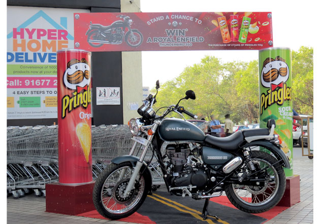 Royal Enfield Pringles Display