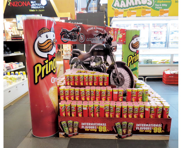 Royal Enfield Pringles Display