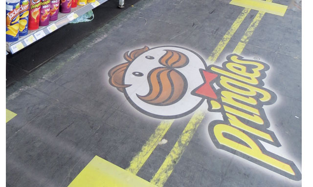 Royal Enfield Pringles Floor Graphic