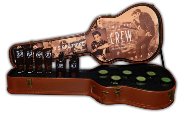 American Crew Guitar Case Permanent Display