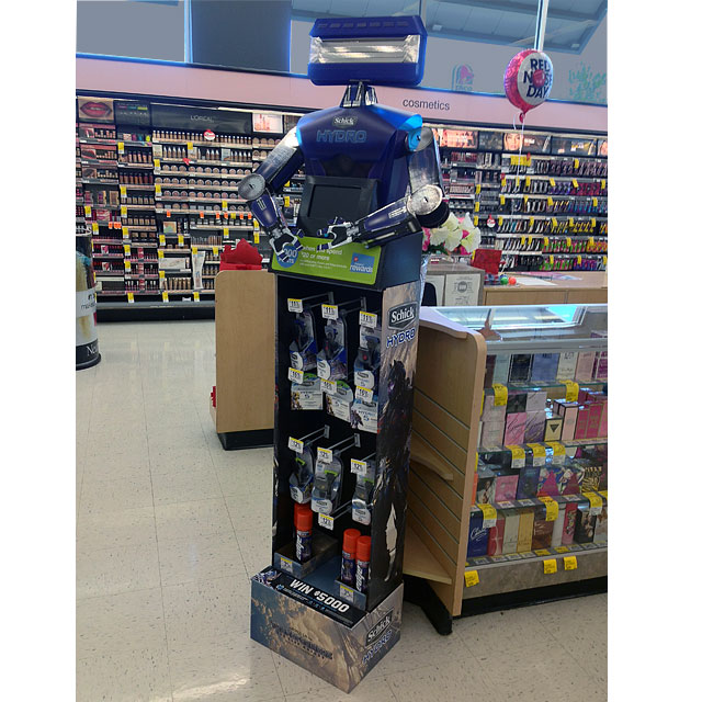 Schick Hydro Bot Floor Display