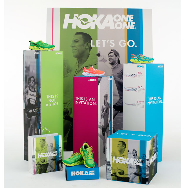 Hoka Pedestal Displays