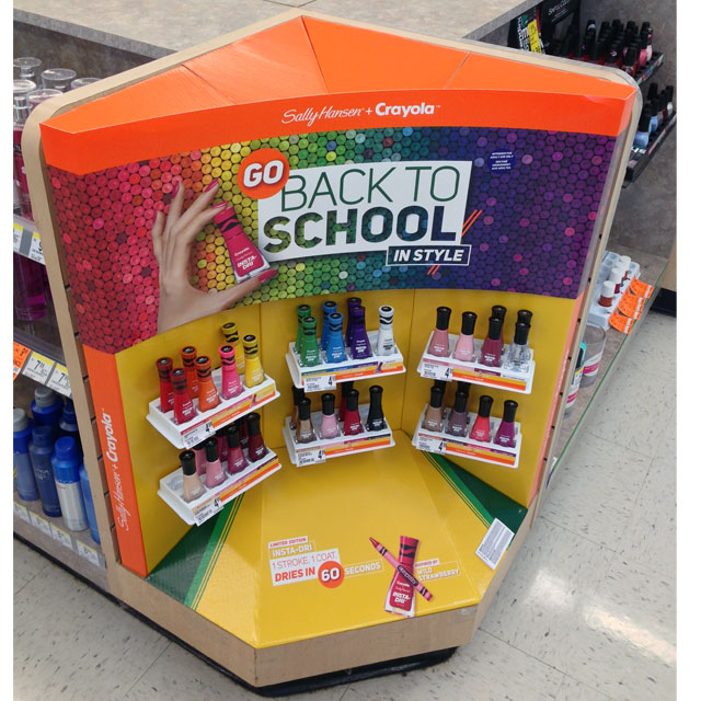 Sally Hansen And Crayola Retail Display