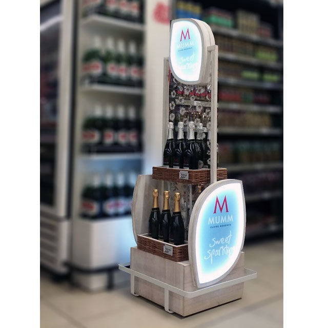 Sweet Sparkling Mumm Floor Display