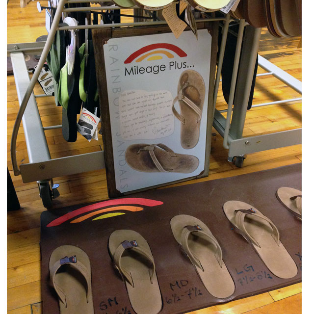 Rainbow Sandals Floor Display