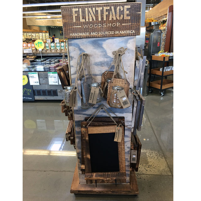 Flintface Woodshop Homespun Floor Display