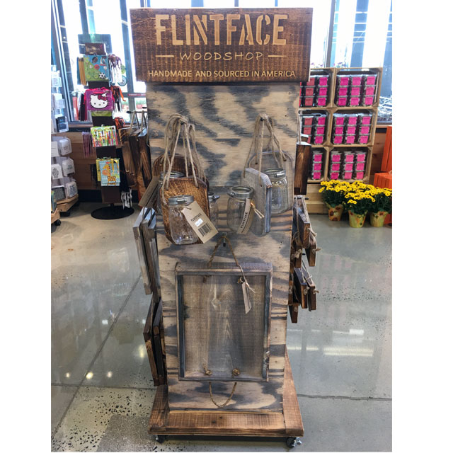 Flintface Woodshop Homespun Floor Display